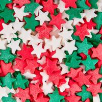 Посыпка-Звезды-красные-белые-зеленые-tp15772